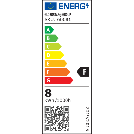 GloboStar® 60081 Λάμπα LED E27 PAR20 8W 800lm 90° AC 220-240V IP20 Φ6.5 x Υ8.5cm Ψυχρό Λευκό 6000K - 3 Χρόνια Εγγύηση