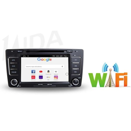 Ηχοσύστημα αυτοκινήτου 2DIN – Skoda Octavia – 8305 – Android – 000965 (Bluetooth/WiFi/GPS)