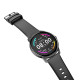 Hoco Y4 IP68 IPS Screen 1.28" 2.5D Glass 220mAh V4.0 Smartwatch Silicon Band  Μαύρο