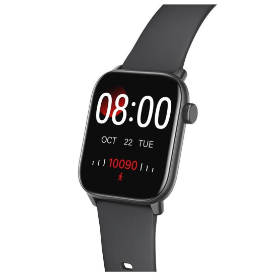 Hoco Y3 IP68 IPS Screen 1.69" 2.5D Glass 220mAh Smartwatch Bluettoth V5.0 Silicon Band Μαύρο