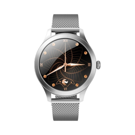 Maxcom Smartwatch FW42 Silver V.4.0 IP68 1.09" 180mAh Ανοξείδωτο Λουράκι Ασημί