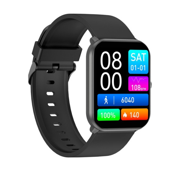 Maxcom Smartwatch Fit FW36 Aurum SE 220mAh Μαύρο Silicon Band
