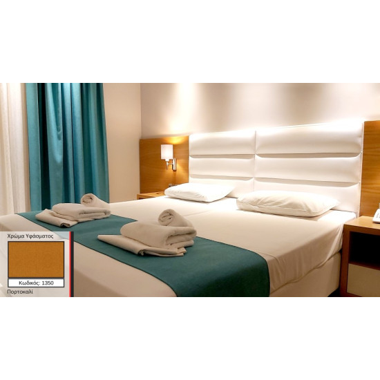 Τραβέρσα-Ράνερ Κρεβατιού Ξενοδοχείου IB Line 50x250 1350 (Πορτοκαλί) - Ελληνικό Προϊόν (Πυκνή Ψαθωτή Υφή)