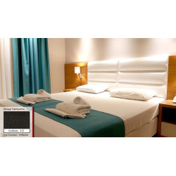 Τραβέρσα-Ράνερ Κρεβατιού Ξενοδοχείου IB Line 50x200 472 (Γκρί Σκούρο - Ανθρακί) - Ελληνικό Προϊόν (Πυκνή Ψαθωτή Υφή)
