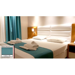 Τραβέρσα-Ράνερ Κρεβατιού Ξενοδοχείου IB Line 50x160 565 (Τιρκουάζ Ανοιχτό)- Ελληνικό Προϊόν (Πυκνή Ψαθωτή Υφή)