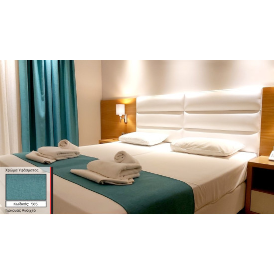 Τραβέρσα-Ράνερ Κρεβατιού Ξενοδοχείου IB Line 50x200 565 (Τιρκουάζ Ανοιχτό)- Ελληνικό Προϊόν (Πυκνή Ψαθωτή Υφή)
