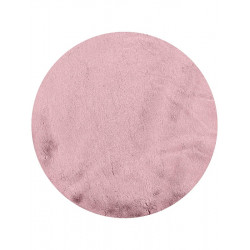 Madi Χαλί Furry Fuzzy Pink Στρόγγυλο 165εκ.
